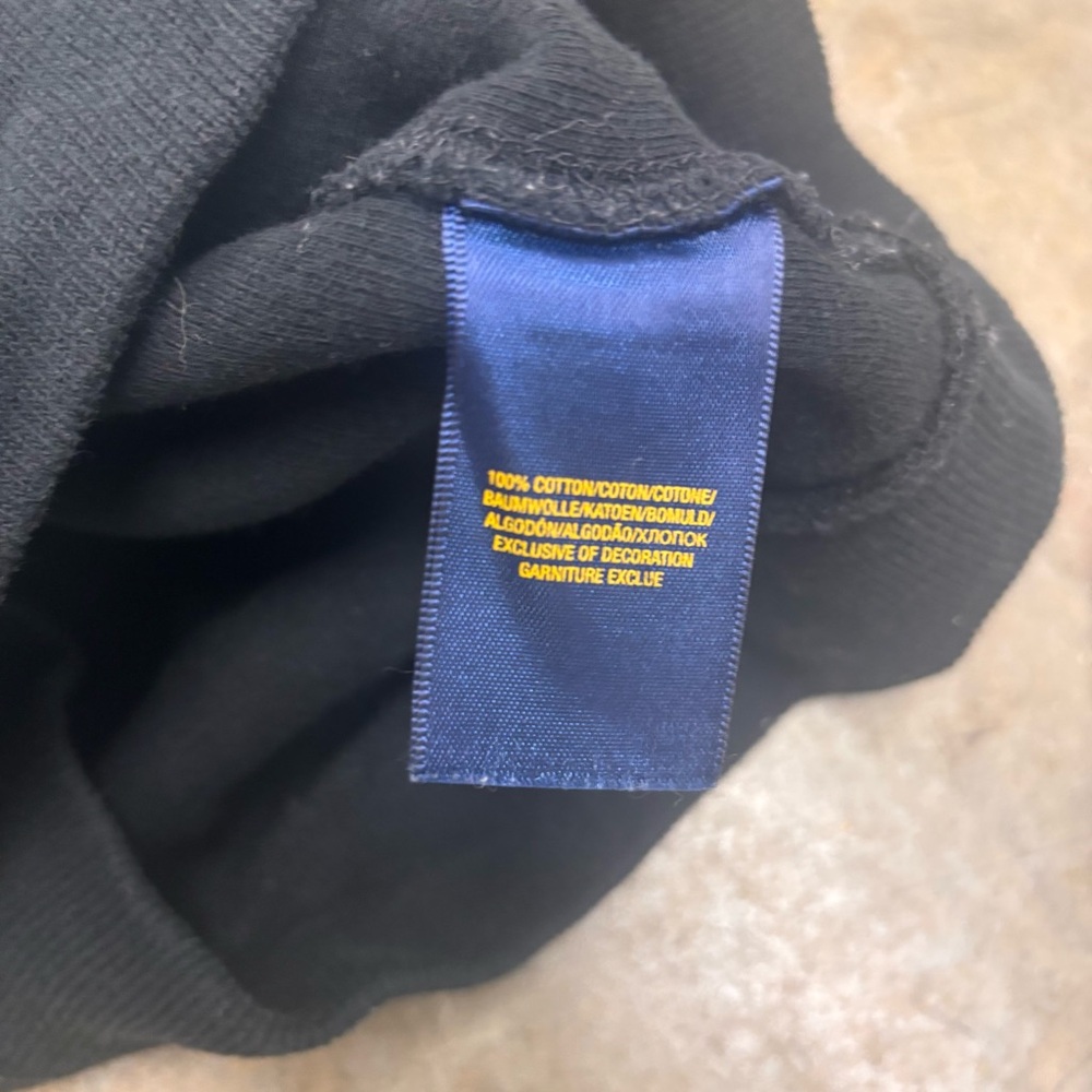 POLO Ralph Lauren Black & Blue Shawl Collar Sweater Boys 7 preppy academia - Picture 4 of 5